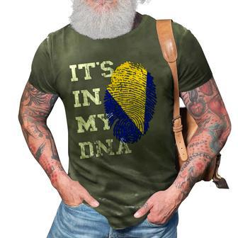 Its In My Dna Bosnia Herzegovina Genetik Bosnian Roots 3D Print Casual Tshirt | Mazezy UK
