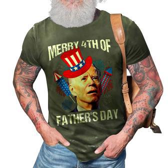 Joe Biden Confused Merry 4Th Of Fathers Day Fourth Of July 3D Print Casual Tshirt - Seseable