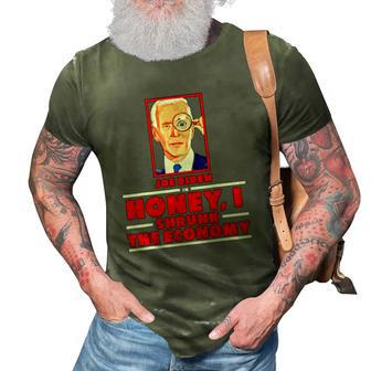 Joe Biden In Honey I Shrunk The Economy 3D Print Casual Tshirt | Mazezy