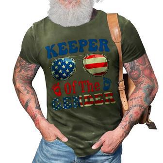 Keeper Of The Gender 4Th Of July Baby Gender Reveal 3D Print Casual Tshirt | Mazezy