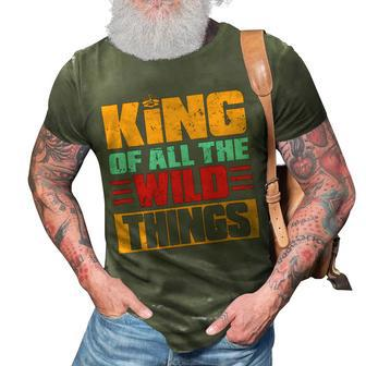 King Of All The Wild Things Father Of Boys & Girls 3D Print Casual Tshirt - Monsterry