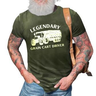Legendary Grain Cart Driver - Fun Tractor Operator Farming 3D Print Casual Tshirt | Mazezy