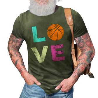 Love Basketball American Team Fan Gift 3D Print Casual Tshirt | Mazezy