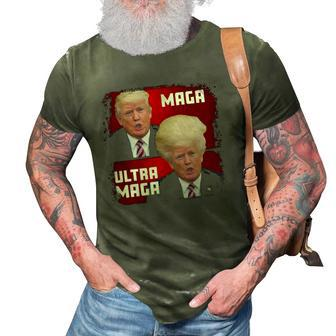 Maga - Ultra Maga Funny Trump 3D Print Casual Tshirt | Mazezy