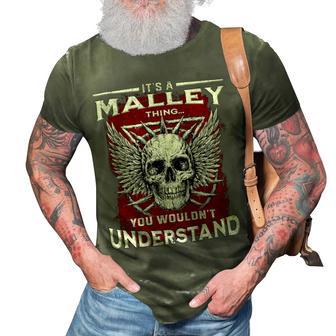 Malley Name Shirt Malley Family Name 3D Print Casual Tshirt - Monsterry AU