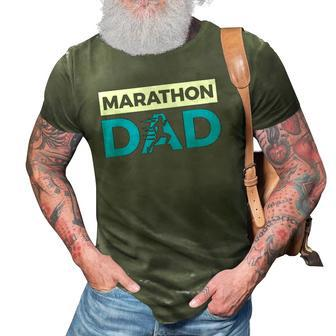 Marathon Dad Funny Sport Running Fathers Day Gift 3D Print Casual Tshirt | Mazezy