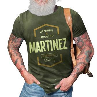Martinez Name Gift Martinez Premium Quality 3D Print Casual Tshirt - Seseable