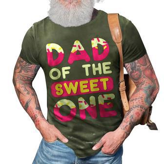 Matching Family Dad Of Sweet One First Birthday Donut Theme 3D Print Casual Tshirt - Seseable