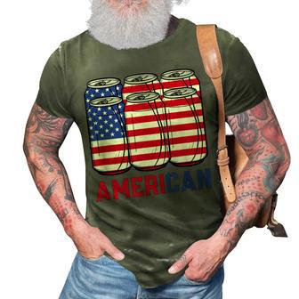 Mens American 4Th Of July Patriotic Usa Flag Merica Bbq Cookout 3D Print Casual Tshirt - Seseable