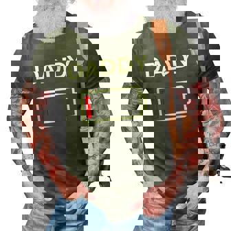 Mens Dad Battery Mommy And Daddy Low Battery 3D Print Casual Tshirt | Mazezy