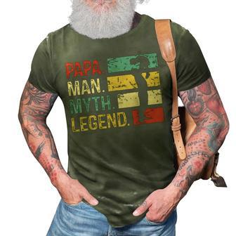 Mens Dad Man Myth Legend Christmas Father Birthday Gifts 3D Print Casual Tshirt - Seseable