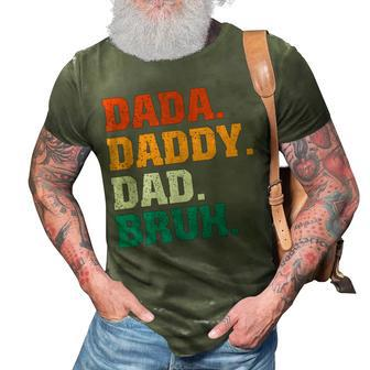 Mens Dada Daddy Dad Bruh From Son Boys Fathers Day V2 3D Print Casual Tshirt - Seseable