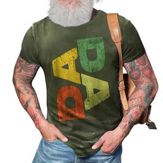 Mens Dada Fathers Day 3D Print Casual Tshirt | Mazezy