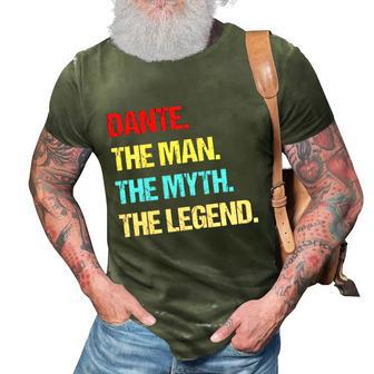 Mens Dante The Man The Myth The Legend 3D Print Casual Tshirt | Mazezy