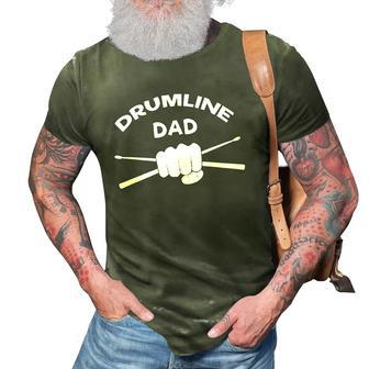 Mens Drumline Dad Music Marching Band Support Drumsticks 3D Print Casual Tshirt | Mazezy