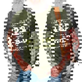 Mens I Have Two Titles Dad And Pop-Pop And I Rock Them Both 3D Print Casual Tshirt | Mazezy