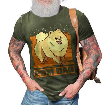Mens Pom Dad Dog Owner Pomeranian T-Shirt 3D Print Casual Tshirt - Seseable