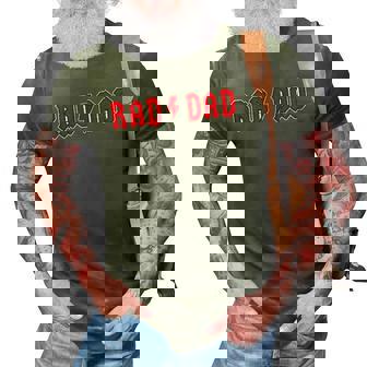 Mens Rad Dad Cool Vintage Rock And Roll Funny Fathers Day Papa 3D Print Casual Tshirt | Mazezy