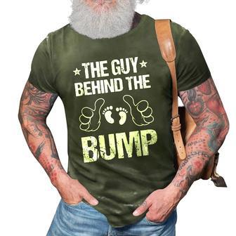 Mens The Guy Behind The Bump Pregnancy Announcement For Dad 3D Print Casual Tshirt | Mazezy CA