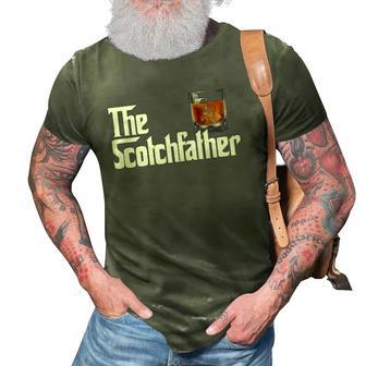 Mens The Scotchfather Scotch Father Dad Fathers Day Drinking 3D Print Casual Tshirt | Mazezy