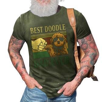 Mens Vintage Best Doodle Dad Ever Goldendoodle Dog 3D Print Casual Tshirt | Mazezy