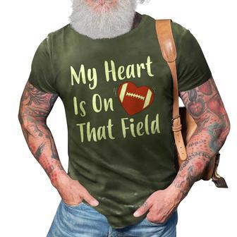 My Heart Is On That Field Football Player Mom 3D Print Casual Tshirt | Mazezy UK