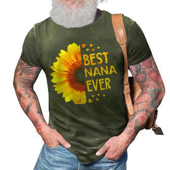 Nana Grandma Gift Best Nana Ever 3D Print Casual Tshirt - Seseable