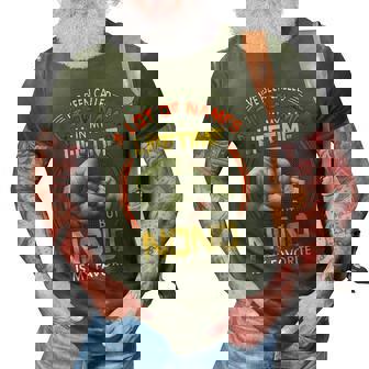 Nono Grandpa Gift A Lot Of Name But Nono Is My Favorite 3D Print Casual Tshirt - Seseable