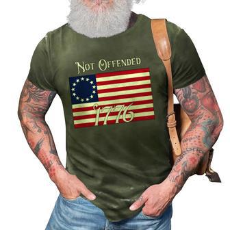 Not Offended 1776 Vintage Betsy Ross Flag Usa 2Nd Amendment 3D Print Casual Tshirt | Mazezy