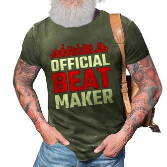 Official Beat Maker Audio Music Producer Hip Hop 3D Print Casual Tshirt | Mazezy