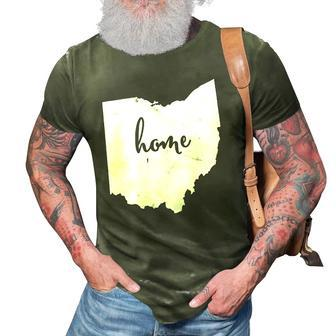 Ohio Home Vintage Distressed Design 3D Print Casual Tshirt | Mazezy