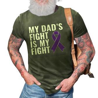 Pancreatic Cancer Awareness My Dads Fight Is My Fight 3D Print Casual Tshirt | Mazezy