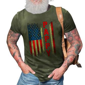 Pappy Gift America Flag Gift For Men Fathers Day Funny 3D Print Casual Tshirt | Mazezy
