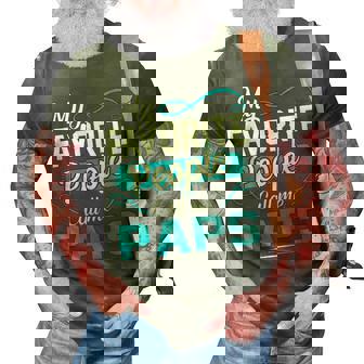 Paps Grandpa Gift My Favorite People Call Me Paps V2 3D Print Casual Tshirt - Seseable