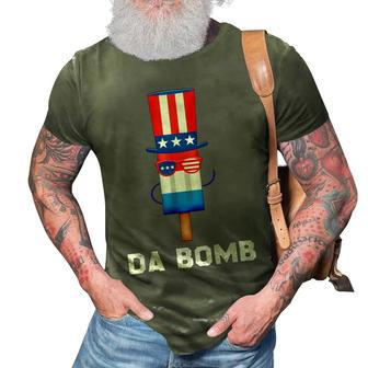 Patriotic Popsicles 4Th Of July Da Bomb Usa Sunglasses 3D Print Casual Tshirt - Seseable