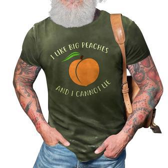 Peach Lover Clothing I Like Big Peach Fruit Apparel 3D Print Casual Tshirt | Mazezy