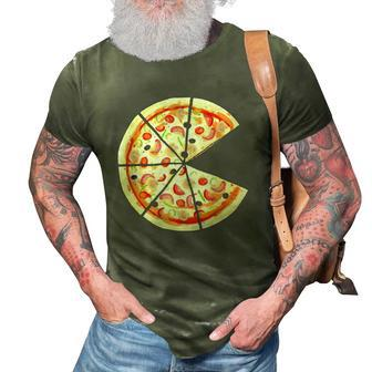 Pizza Pie And Slice Dad And Son Matching Pizza Father’S Day 3D Print Casual Tshirt - Seseable