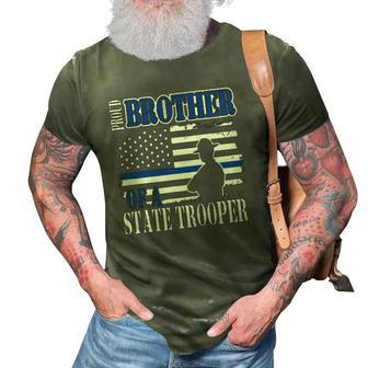 Proud Brother Of A State Police Officer 3D Print Casual Tshirt | Mazezy