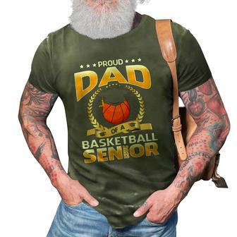 Proud Dad Of A Basketball Senior 3D Print Casual Tshirt | Mazezy