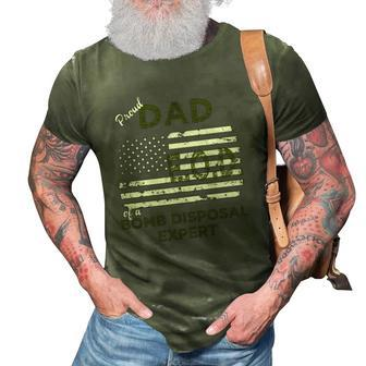 Proud Dad Of A Bomb Disposal Expert Eod Flag 3D Print Casual Tshirt | Mazezy