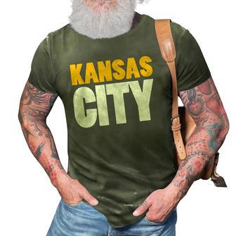Red Kansas City Nation Fun Bold Kc Vintage Varsity Kc Red 3D Print Casual Tshirt | Mazezy