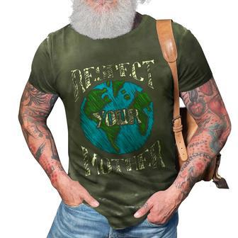Respect Mother Planet Earth Day Climate Change Cute 3D Print Casual Tshirt - Monsterry CA