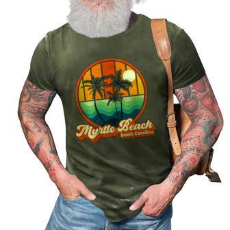 Retro Myrtle Beach South Carolina Summer 90S Beach Souvenirs 3D Print Casual Tshirt | Mazezy