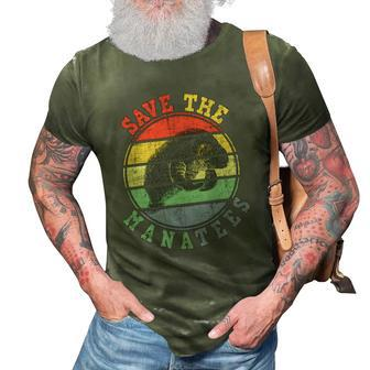 Save The Manatees Manatee Lover Zookeeper Marine Biologist 3D Print Casual Tshirt | Mazezy