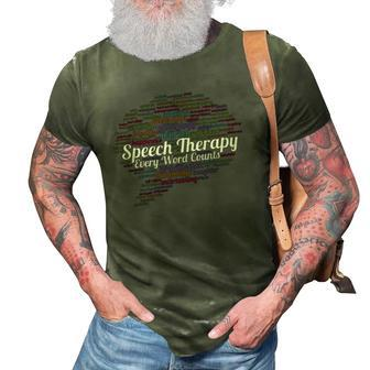 Speech Therapy Speechie Pathology Team Slp Teacher Squad 3D Print Casual Tshirt | Mazezy