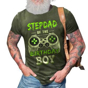 Stepdad Of The Birthday Boy Game 3D Print Casual Tshirt - Seseable