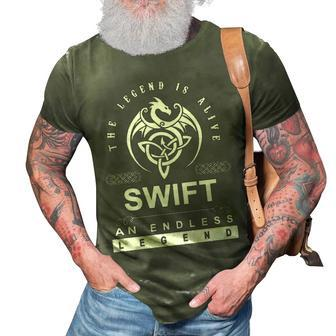 Swift Name Gift Swift An Enless Legend 3D Print Casual Tshirt - Seseable