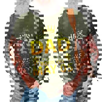 The Best Dad Was Born On May 05 Happy Birthday Father Papa 3D Print Casual Tshirt - Seseable
