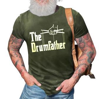 The Drumfather Funny Quote For Drummer 3D Print Casual Tshirt | Mazezy