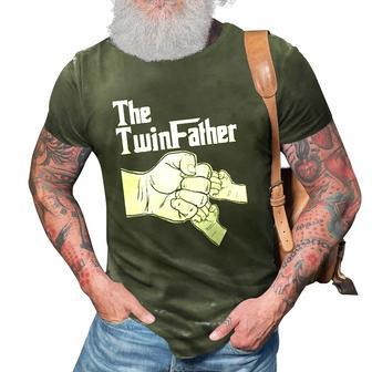 The Twinfather Father Of Twins Fist Bump 3D Print Casual Tshirt | Mazezy